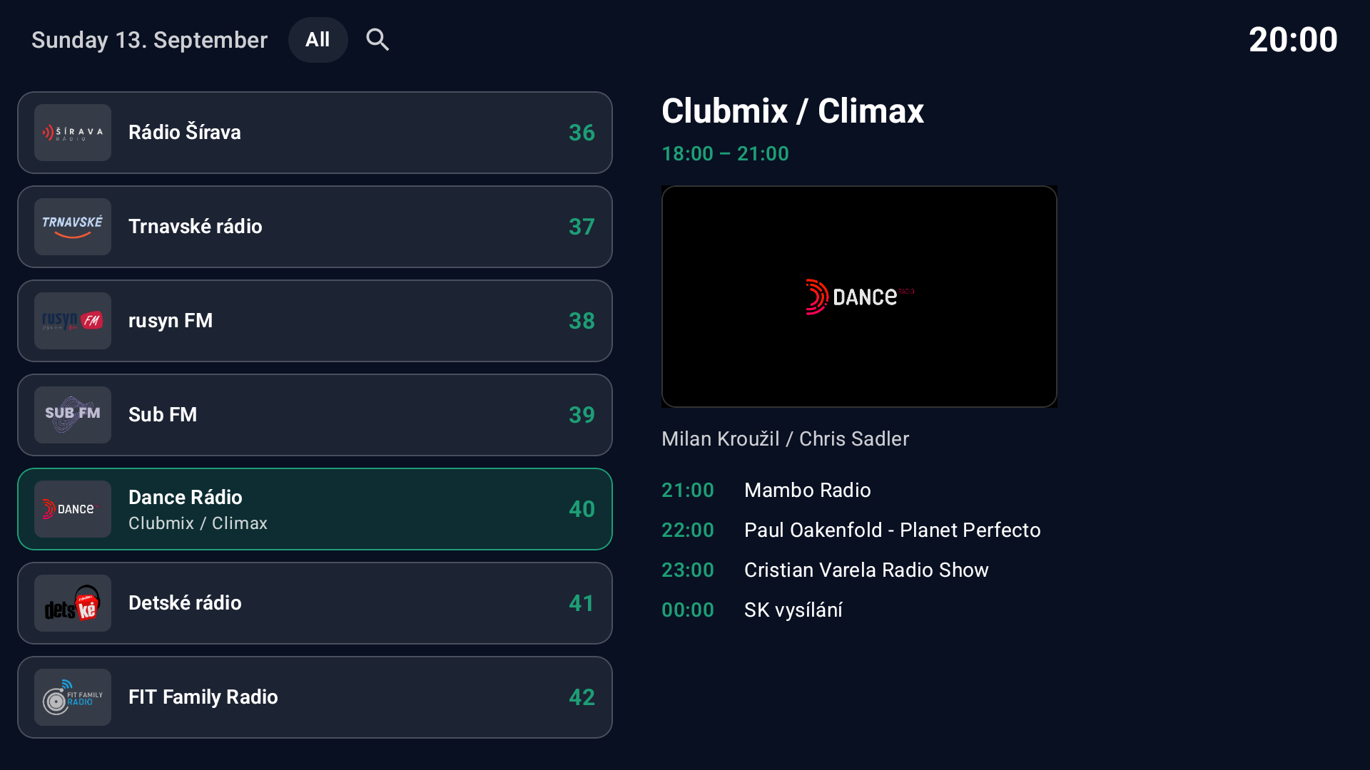 Headent Client — radio